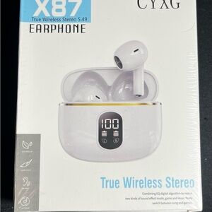 X87 True Wireless Stereo Earphones - White